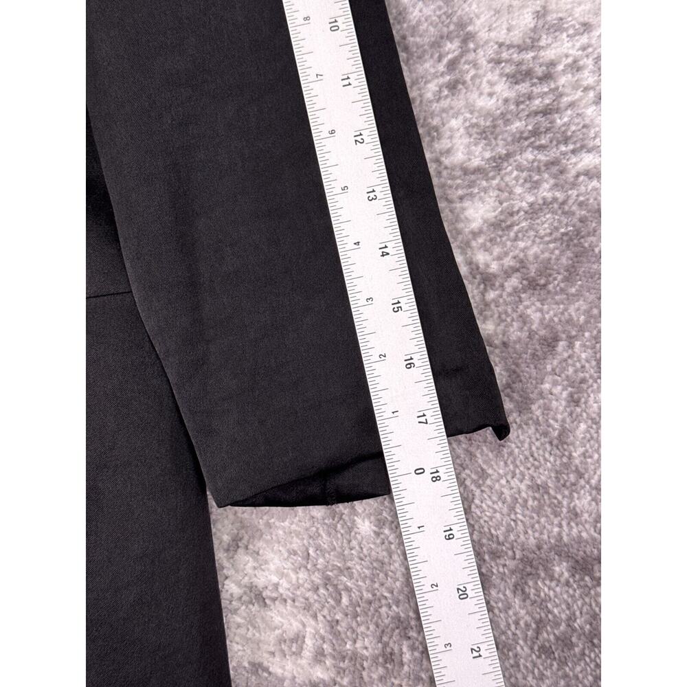 New Boden Dress 12 R Womens Black Satin Asymmetrical Midi Maxi - Picture 5 of 10